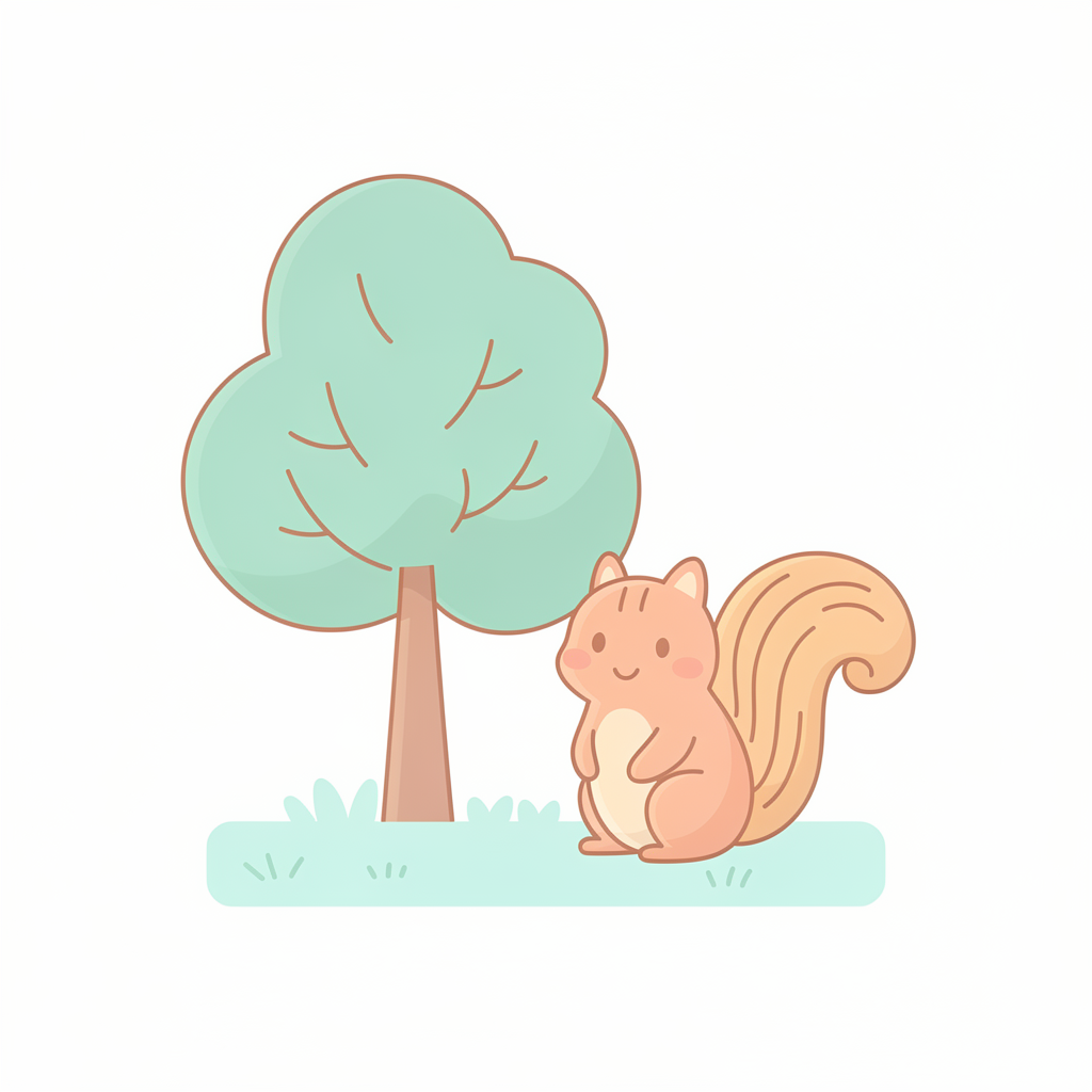 Un árbol y un animal